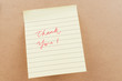 Thank you words