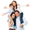 Photo: Happy family celebrating Happy family celebrating