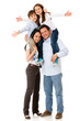 Family looking very happy