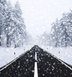 Straße im winter