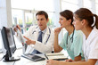Medical team checking on X-ray results