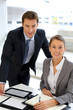 Portrait of business people in office