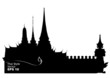 Vector illustration of Bangkok royal palace