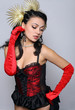 Sexy moulin rouge girl wearing hot lingerie