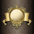 Vector: floral background & vintage label floral background & vintage label