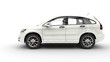White SUV 4X4 Side View