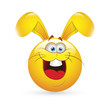 Vector: Smiley Emoticons Face Vector - Easter Bunny Smiley Emoticons Face Vector - Easter Bunny
