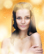 beautiful woman with long hair
