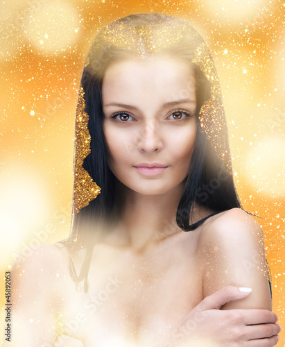 Photo: beautiful woman with long hair beautiful woman with long hair