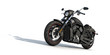 Illustration: schwarzer motorrad chopper schwarzer motorrad chopper