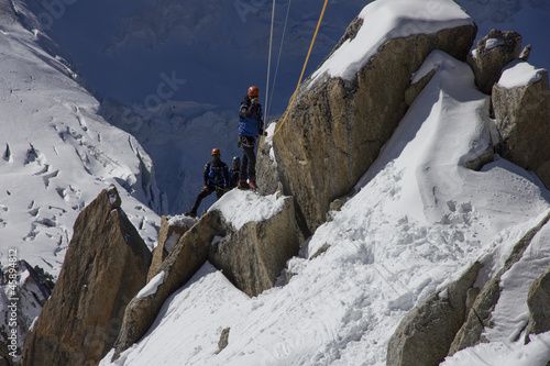Photo: Rescue team in montain Rescue team in montain