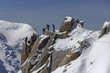 Rescue team climb in montain