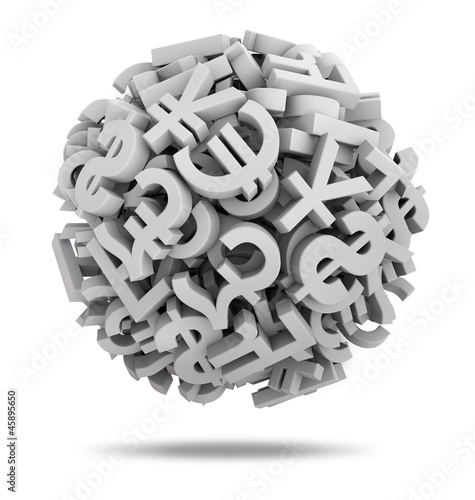 Illustration: currency symbols currency symbols