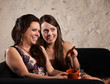 Giggling Women Pointing