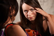 Worried or Bored Woman