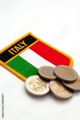 Photo: Italian euro coins Italian euro coins