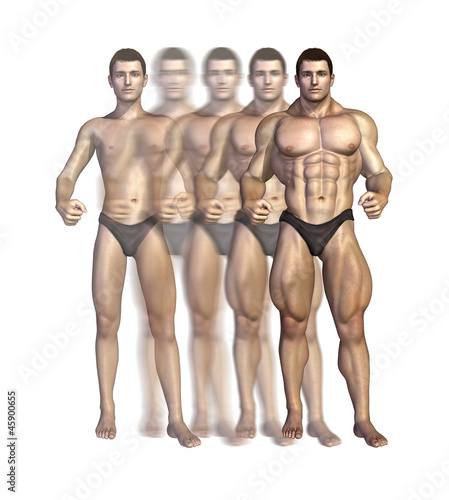 Illustration: Bodybuilder's Transformation Bodybuilder's Transformation