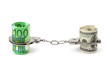 Money and handcuffs