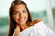 Woman smiling