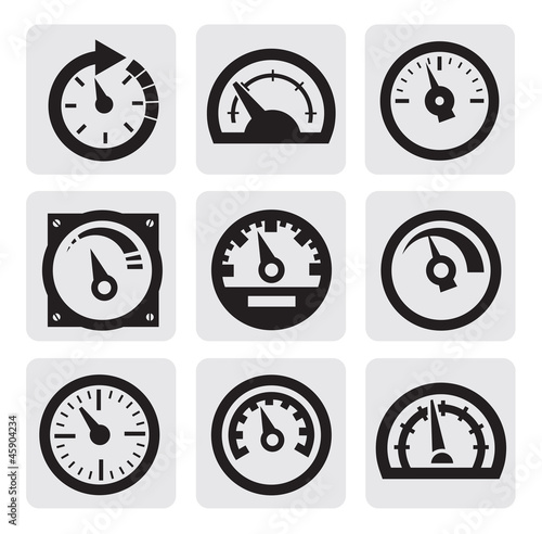 Vector: meter icons meter icons