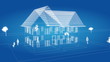 freeze over a house in wireframe