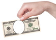 Artistic dollar bill