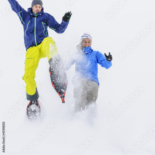 Photo: gemeinsam Spaß haben im Schnee gemeinsam Spaß haben im Schnee