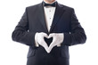 tuxedo heart