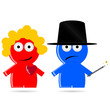 magic people icon vector illustration