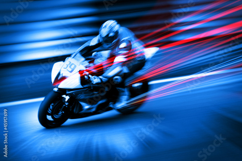 Photo: dynamic motorcyclist dynamic motorcyclist