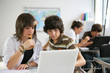 pupils studying in a classroom