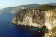 Klifowe wybrzeże na greckiej wyspie Zakynthos