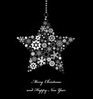 Star from snowflakes.