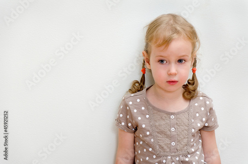 Girl Standing Sad