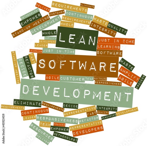 Illustration: Word cloud for Lean Software Development Word cloud for Lean Software Development