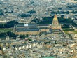 Paris city aerial view from Eiffel tower