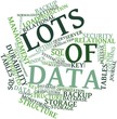 Word cloud for Lots of Data