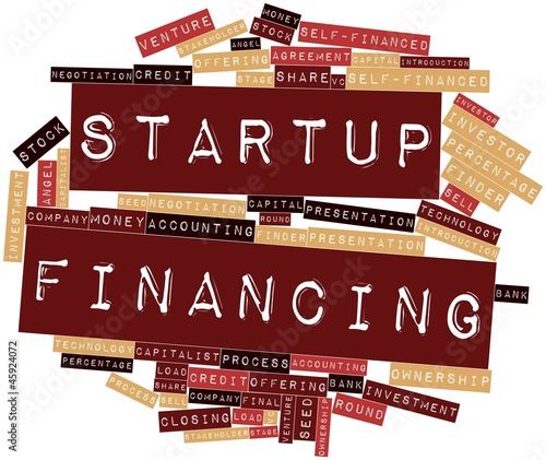 Illustration: Word cloud for Startup Financing Word cloud for Startup Financing