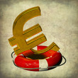 Hilfe €  Rettungring Euro GOLD pakt fiskalny ROT VINTAGE