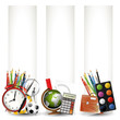 Modern colorful school banners