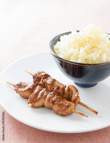 Photo: Marinated chicken skewers Marinated chicken skewers