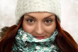 young winter woman