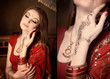 Beauty portrait of a young indian woman in traditional clothing.