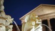 Roma, piazza della Rotonda, la fontana (part.)