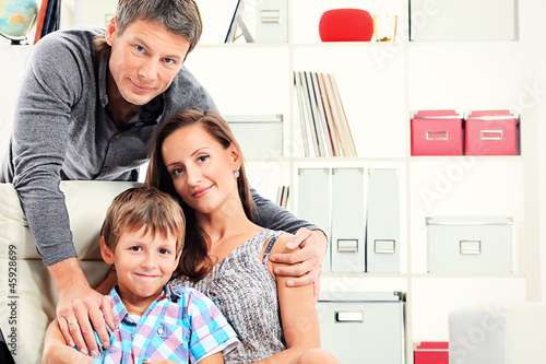 Photo: family at home family at home