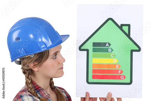 Photo: Female housebuilder Female housebuilder
