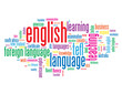 "ENGLISH" Tag Cloud (foreign language teaching class course)