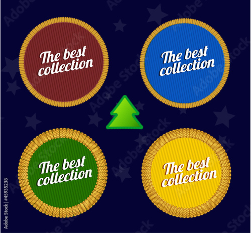 Vector: Set of Colorful Patches Set of Colorful Patches