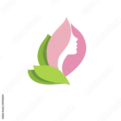 Vector: Woman beauty in blossom Woman beauty in blossom
