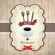 Vintage frame menu design template